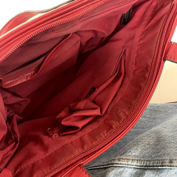 Gianni Bernini Red Buckle Bag - Picture 4 of 4